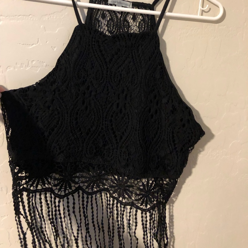 Black tank top